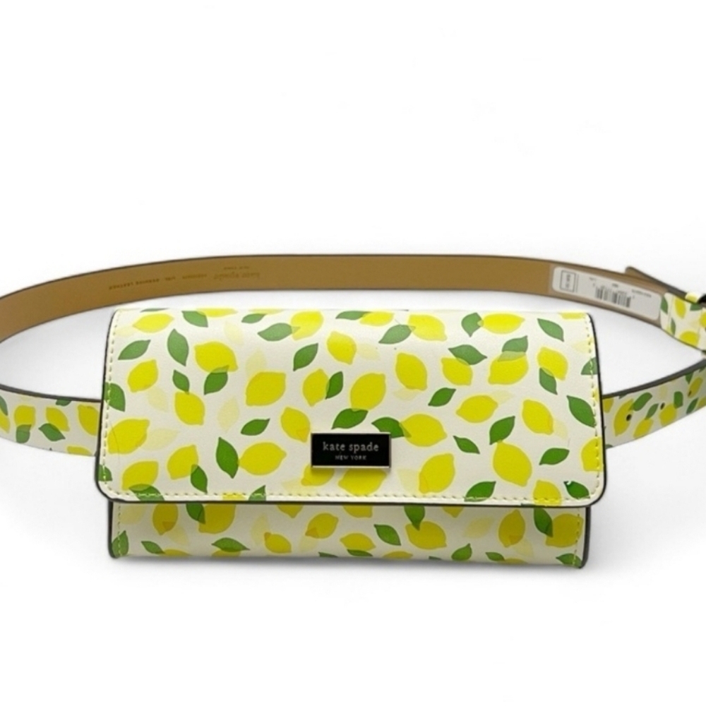 🍋▪️kate Spade ▪️New York Lemon Multi flap Belt Bag bum bag L/XL 🍋